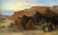 Beduinos en el desierto Eugene Girardet Orientalista
